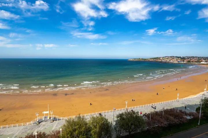 Apartamento Ezcurdia 22 Playa De San Lorenzo Primera Linea Gijón Eksteriør bilde